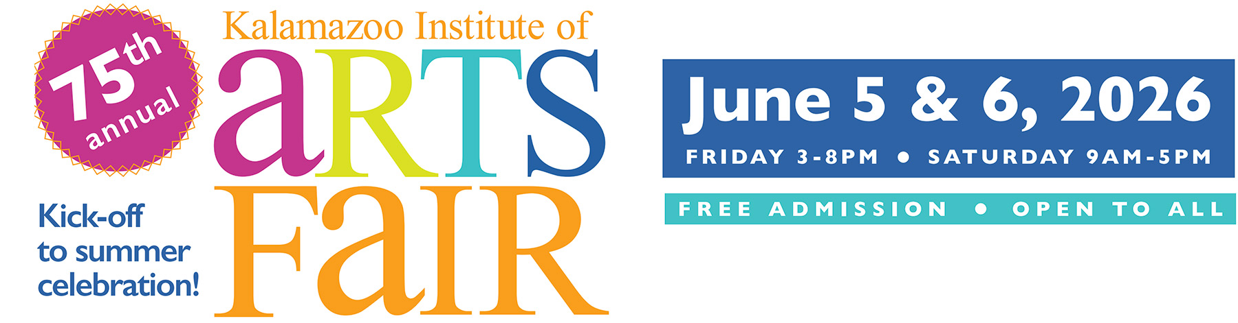 The 75th Annual KIA Arts Fair - June 5 & 6, 2026